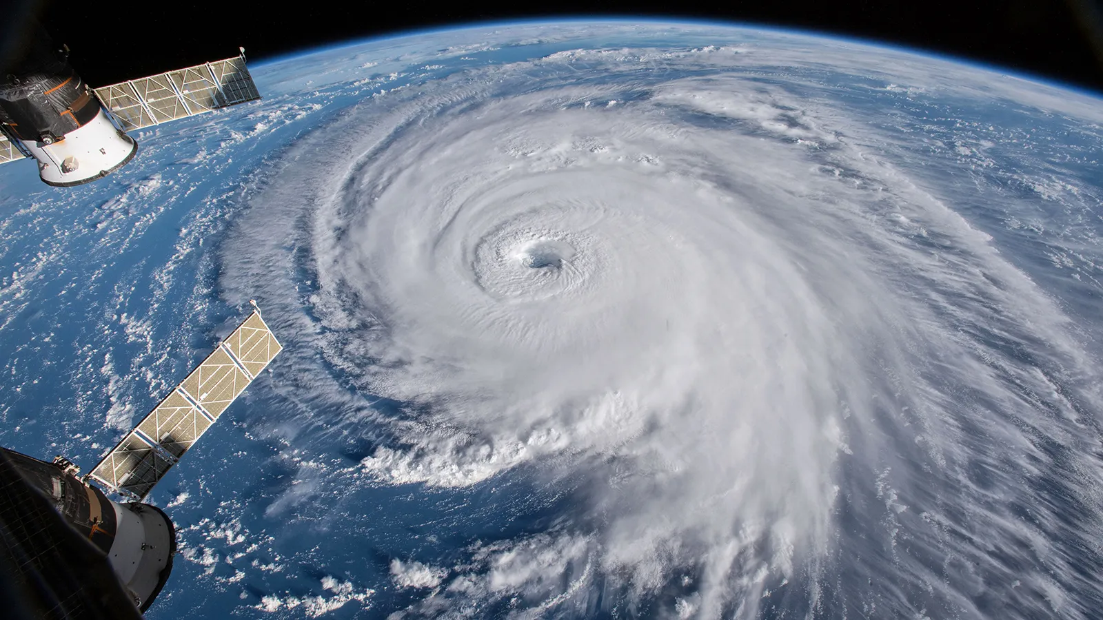 Stock image - satellite view of hurricane
