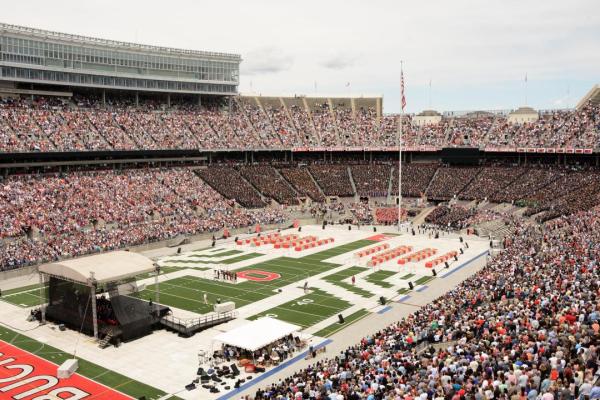 Ohio State Commencement in the Shoe