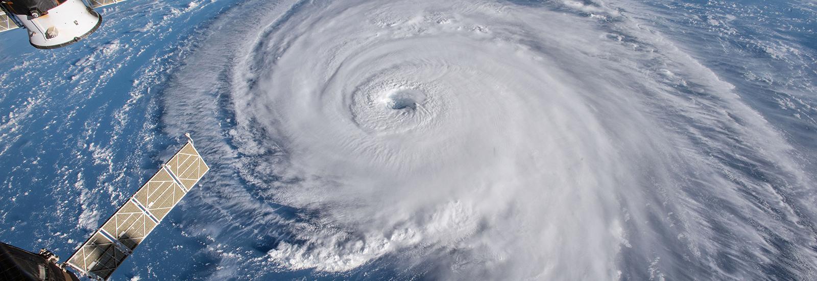 Stock image - satellite view of hurricane